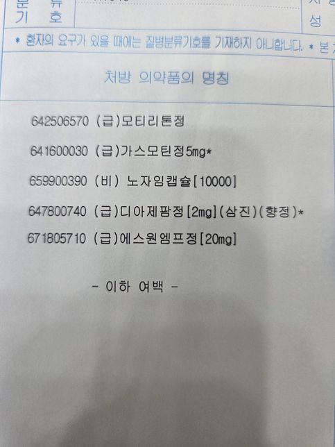 제가 처방받은 약들 좀 봐주세요~~~~~의 0번 째 이미지