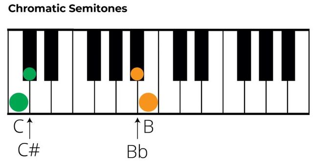 음음계적 반음 vs 반음계적 반음 질문의 1번 째 이미지
