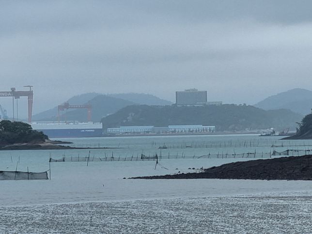 바다에 설치된 이런류의 그물 합법인가요? 궁금합니다의 1번 째 이미지