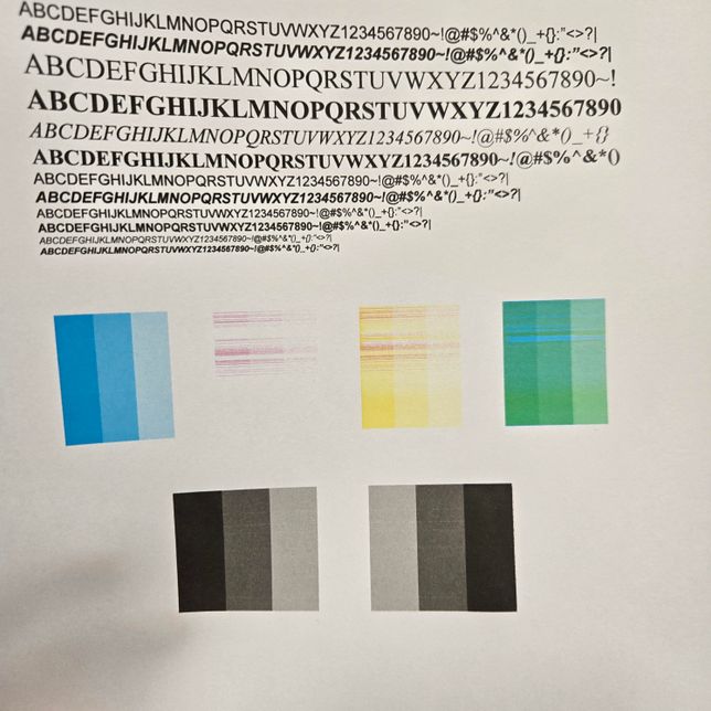 프린터기가 특정 색깔만 이상하게 안나와요의 1번 째 이미지