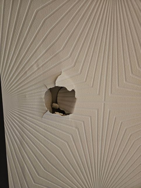 거실 천장에 구멍이 났는데 수리방법이 뭐가있나요?의 0번 째 이미지