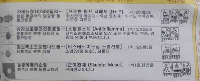 식도염,감기,근이완제 복용질문.의 0번 째 이미지