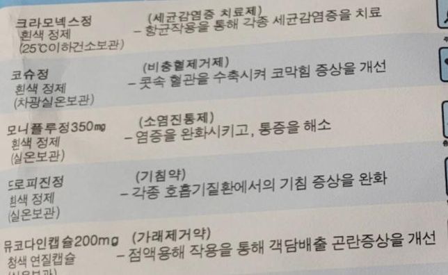 감기약 다먹어서 예전에 남은약먹어도되나요의 0번 째 이미지