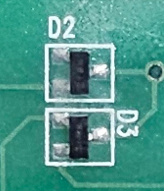 이누스비데 스위치PCB D2 D3 부품종류 알려주세요의 1번 째 이미지