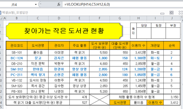 ITQ 엑셀 함수관련해서 문의드립니다.의 0번 째 이미지