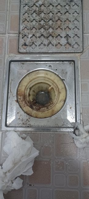 (더러움주의)배수구 청소중입니다 사진 저거 어떻게 여나요?의 0번 째 이미지