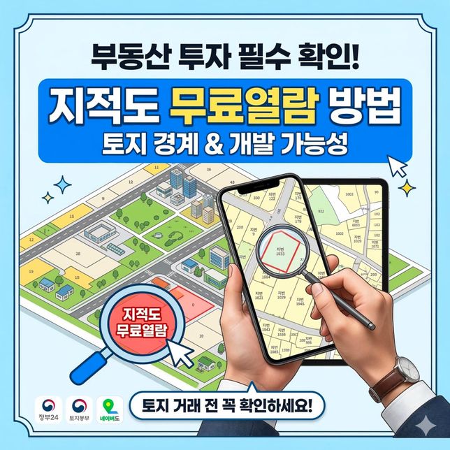 토지 지적도 무료로 보는 방법이 따로 있나요?의 0번 째 이미지