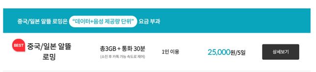 중국여행 KT 로밍하는 방법에 대해 질문이 있습니다.의 1번 째 이미지