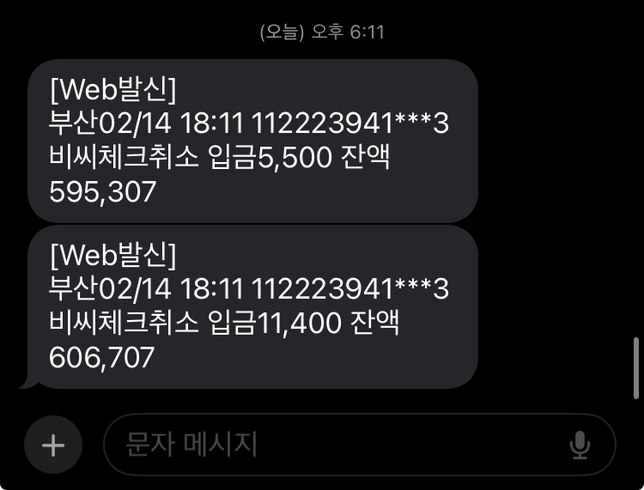 카드 분실신고 후 갑자기 카드 취소로 입금되었어요의 0번 째 이미지