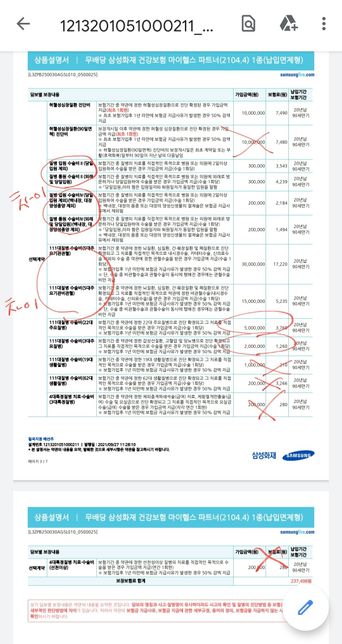 <mark>삼성화재</mark> 수술비<mark>특약</mark> 차이좀 알려주세요의 1번 째 이미지