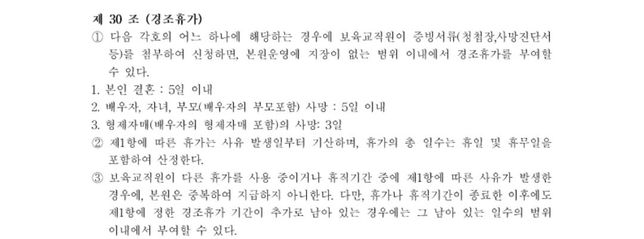 결혼휴가가 결혼당이 포함 5일인가요?의 0번 째 이미지