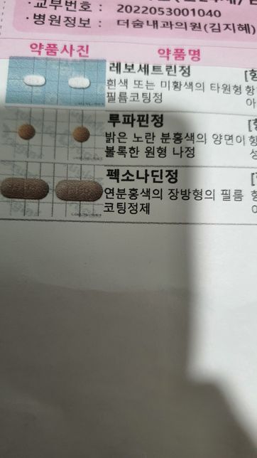 알러지 약과 코로나 후유증 약을 같이 복용해도 될까요?의 0번 째 이미지