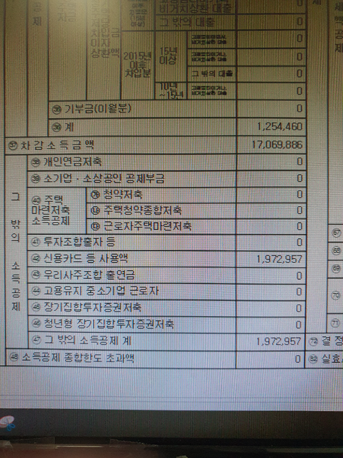 연말정산 신용카드 등 사용액 관련의 0번 째 이미지