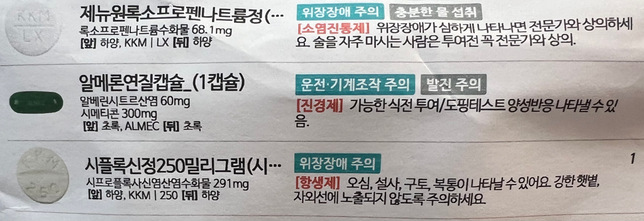 항생제와 소염진통제 복용 중인데 비염약 먹어도 괜찮을까요?의 0번 째 이미지