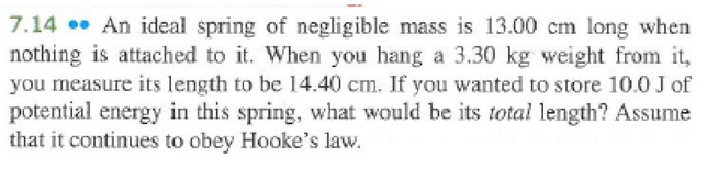 탄성계수를 구하는 문제에서 힘 또는 에너지를 이용할 때.의 0번 째 이미지