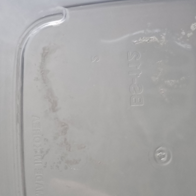 플라스틱 밀폐용기 안쪽 얼룩 지우기의 1번 째 이미지