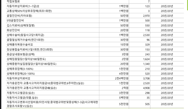 자동차운전자보험 한번 봐주세요의 0번 째 이미지