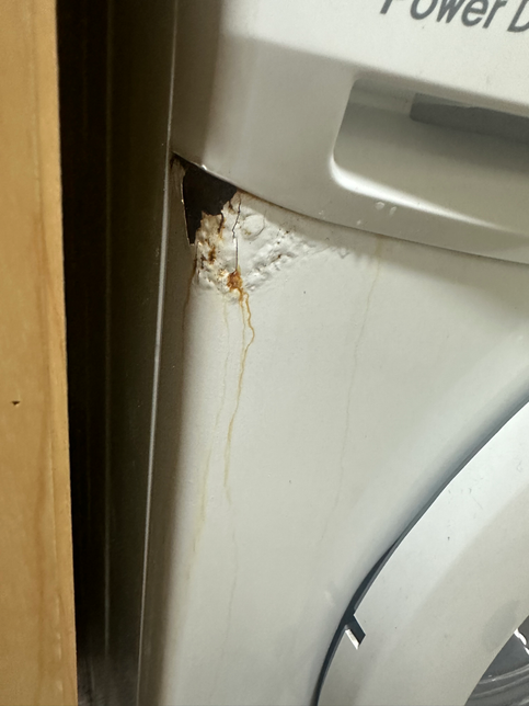 세탁기가 녹슬면 저렇게 벗겨지기도 하나요?의 0번 째 이미지