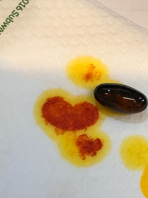 루테인 분해 했더니 빨간색 ?의 0번 째 이미지