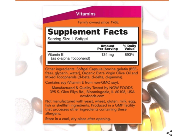 비타민 e 200iu 매일먹어도 되나요?의 1번 째 이미지