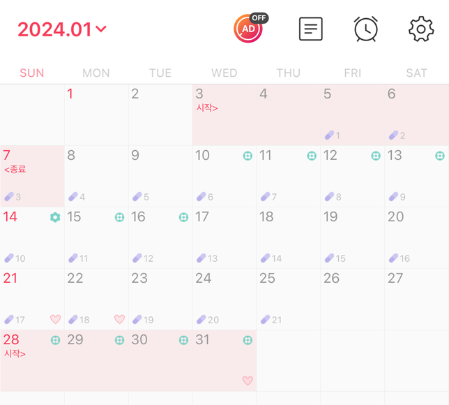 경구피임약 복용 중 생리를 해요의 0번 째 이미지