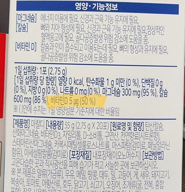 비타민C처럼 비타민D도 필요 이상 먹었을 때 체내로 빠져나가나요?의 1번 째 이미지