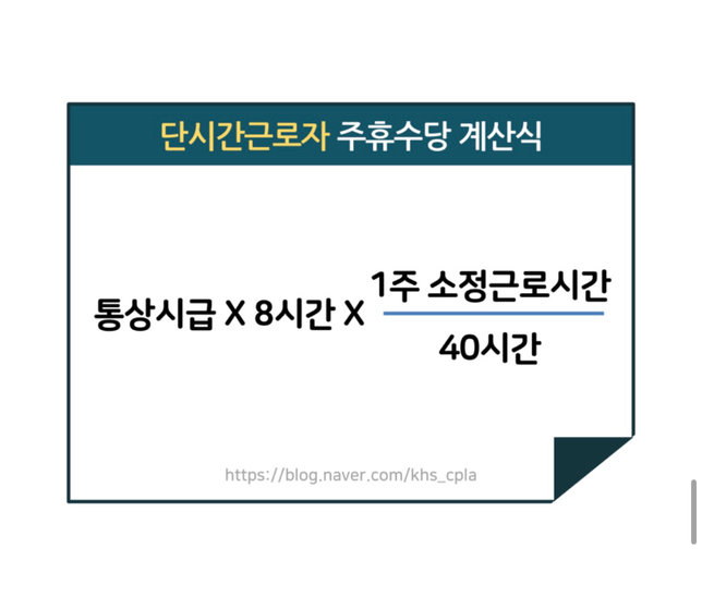 단시간근로자 주휴수당_아래 명시된 사항들이 맞는지 확인부탁드려요의 0번 째 이미지