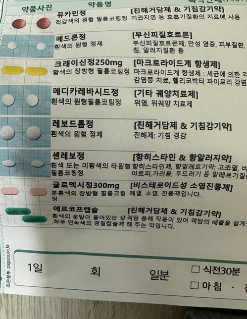 안녕하세요 알레르기성비염으로 처방받아왔는데 이걸 다 먹어도 ㄱㅊ은가요?의 0번 째 이미지