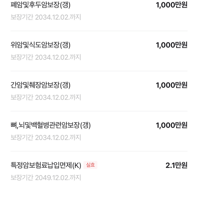 암보험관련 해지에 대해 궁금한게 있습니다의 2번 째 이미지