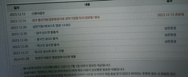 다음재판 기다리는데 우편물이안와요의 0번 째 이미지