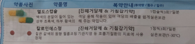 처방약들과 영양제 복용법 관련 문의드립니다의 1번 째 이미지