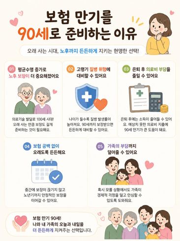 보험 만기를 90세로 준비하는 이유